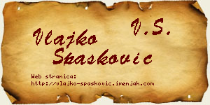 Vlajko Spasković vizit kartica